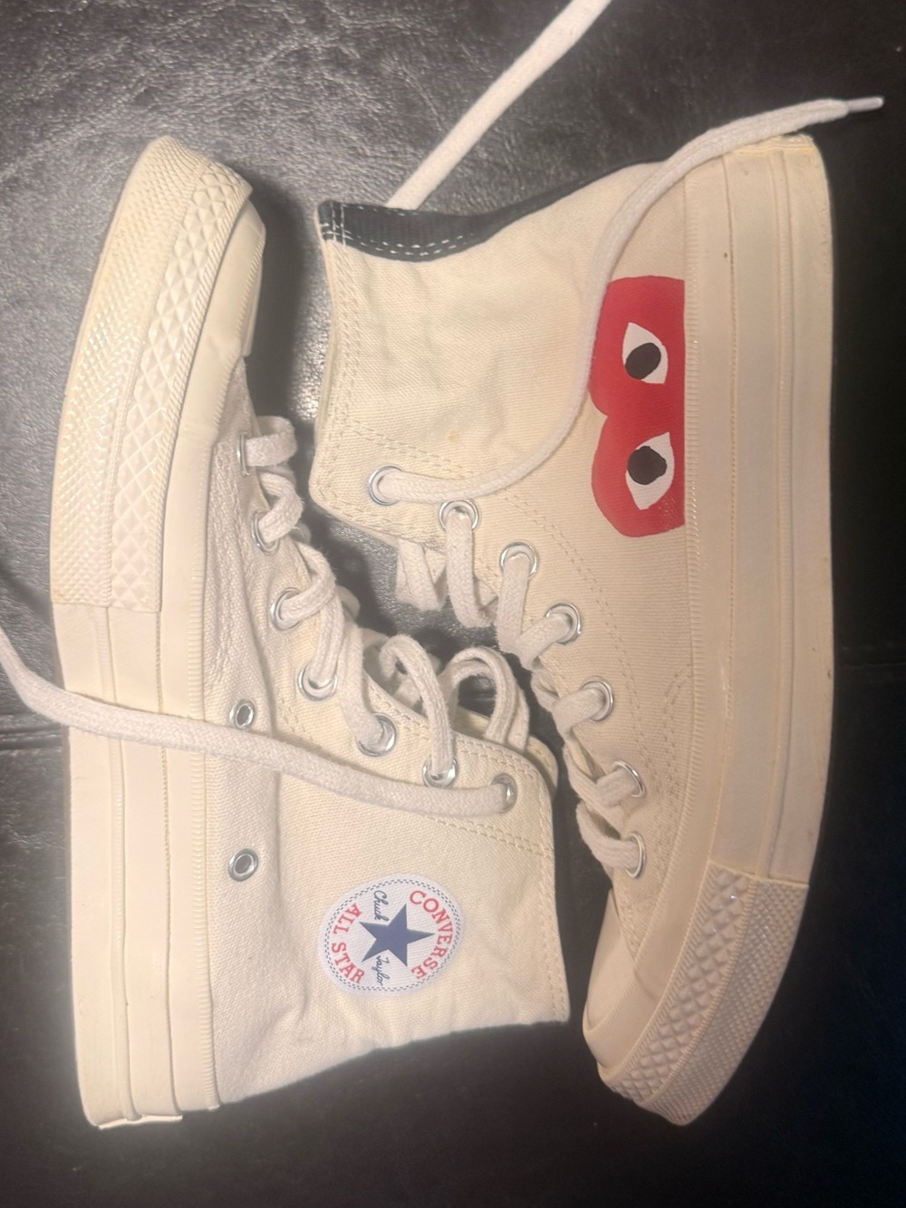 Converse x CDG Chuck Taylor Hi Comme des Garcons PLAY - Men's Sz 4 Women’s Sz 6 - Picture 2 of 10